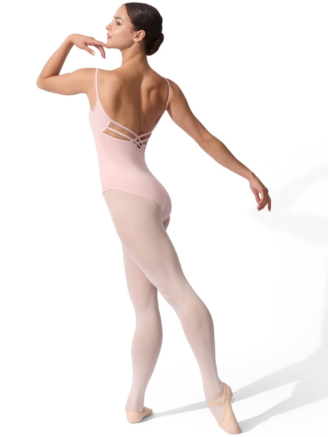 Capezio V-Neck Cami Leotard with Criss-Cross Lower Back