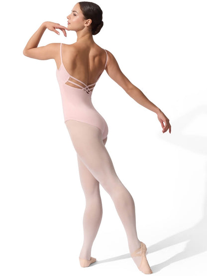 Capezio V-Neck Cami Leotard with Criss-Cross Lower Back