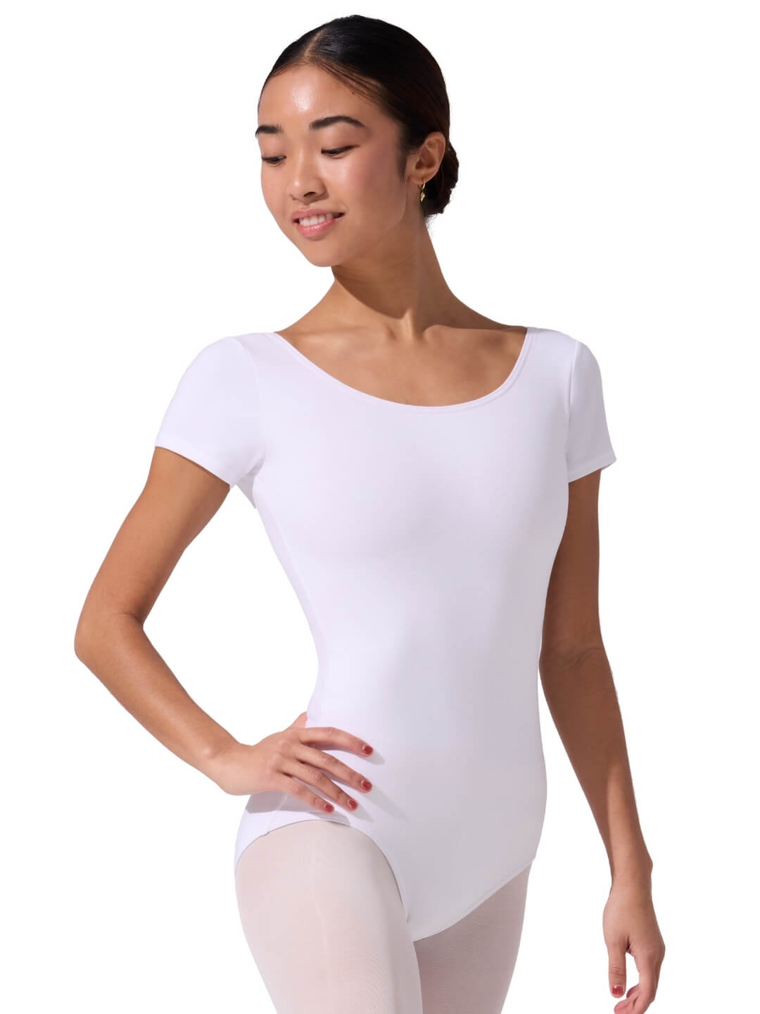 Capezio Essential Short Sleeve Cotton Leotard