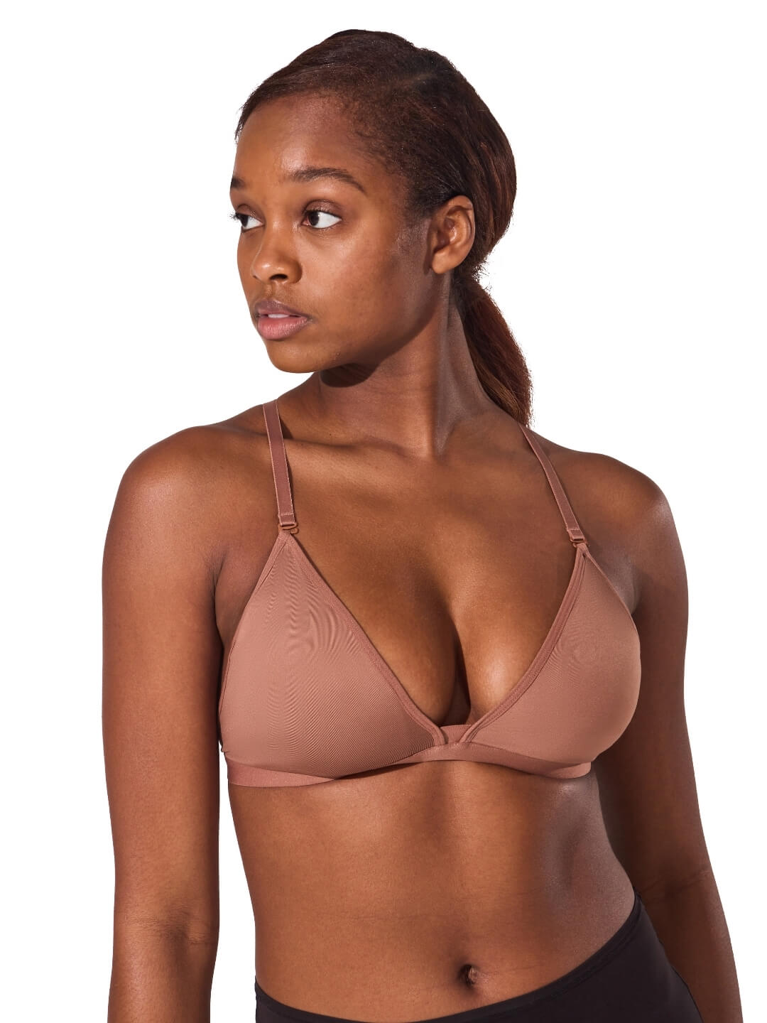 Capezio Capezio Deep Neck Clear Back Bra