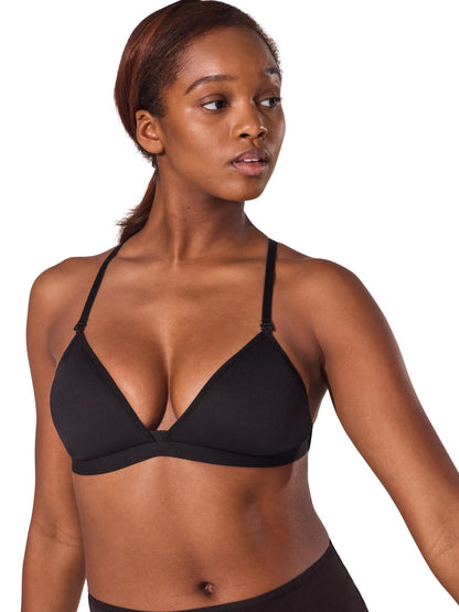 Capezio Capezio Deep Neck Clear Back Bra