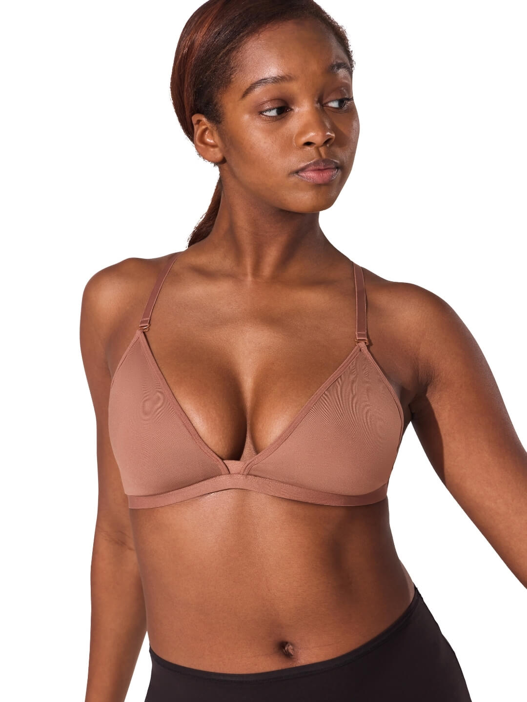 Capezio Capezio Deep Neck Clear Back Bra