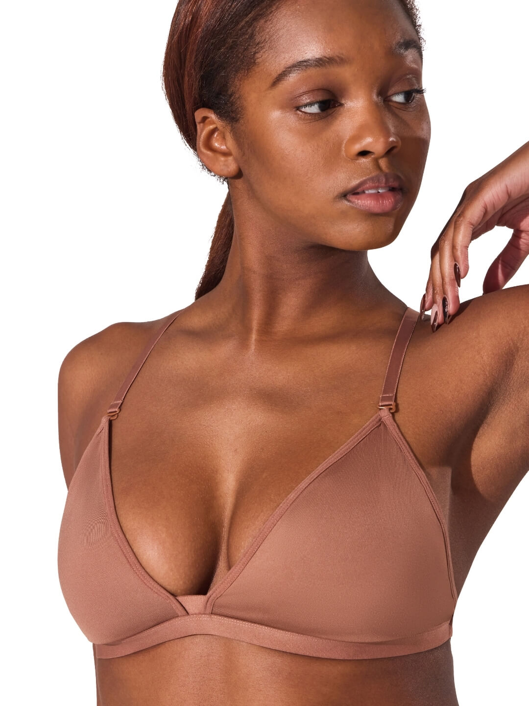 Capezio Capezio Deep Neck Clear Back Bra