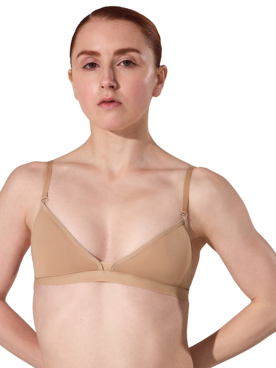 Capezio Capezio Deep Neck Clear Back Bra