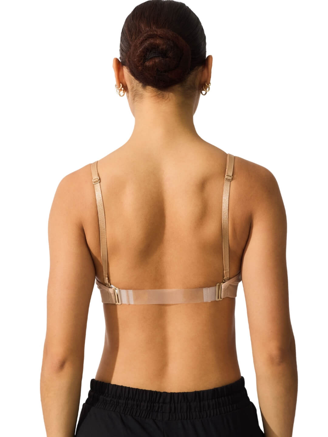 Capezio Capezio Seamless Clear Back Sweetheart Bandeau Bra