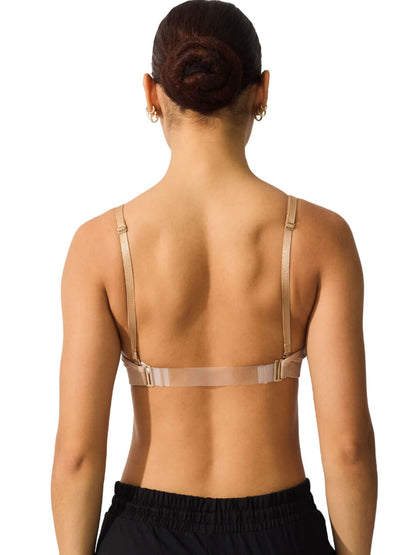 Capezio Capezio Seamless Clear Back Sweetheart Bandeau Bra