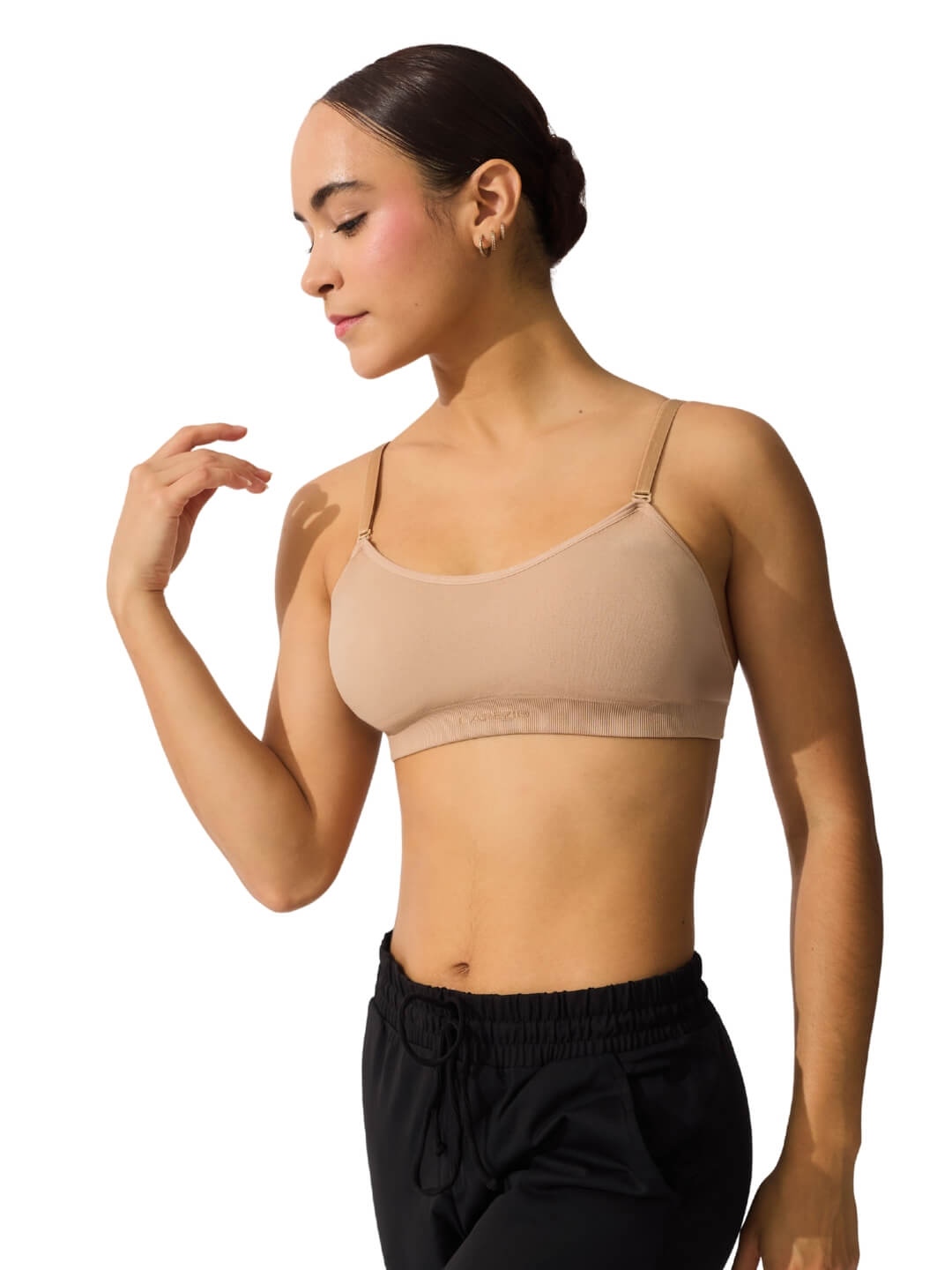 Capezio Capezio Seamless Clear Back Sweetheart Bandeau Bra