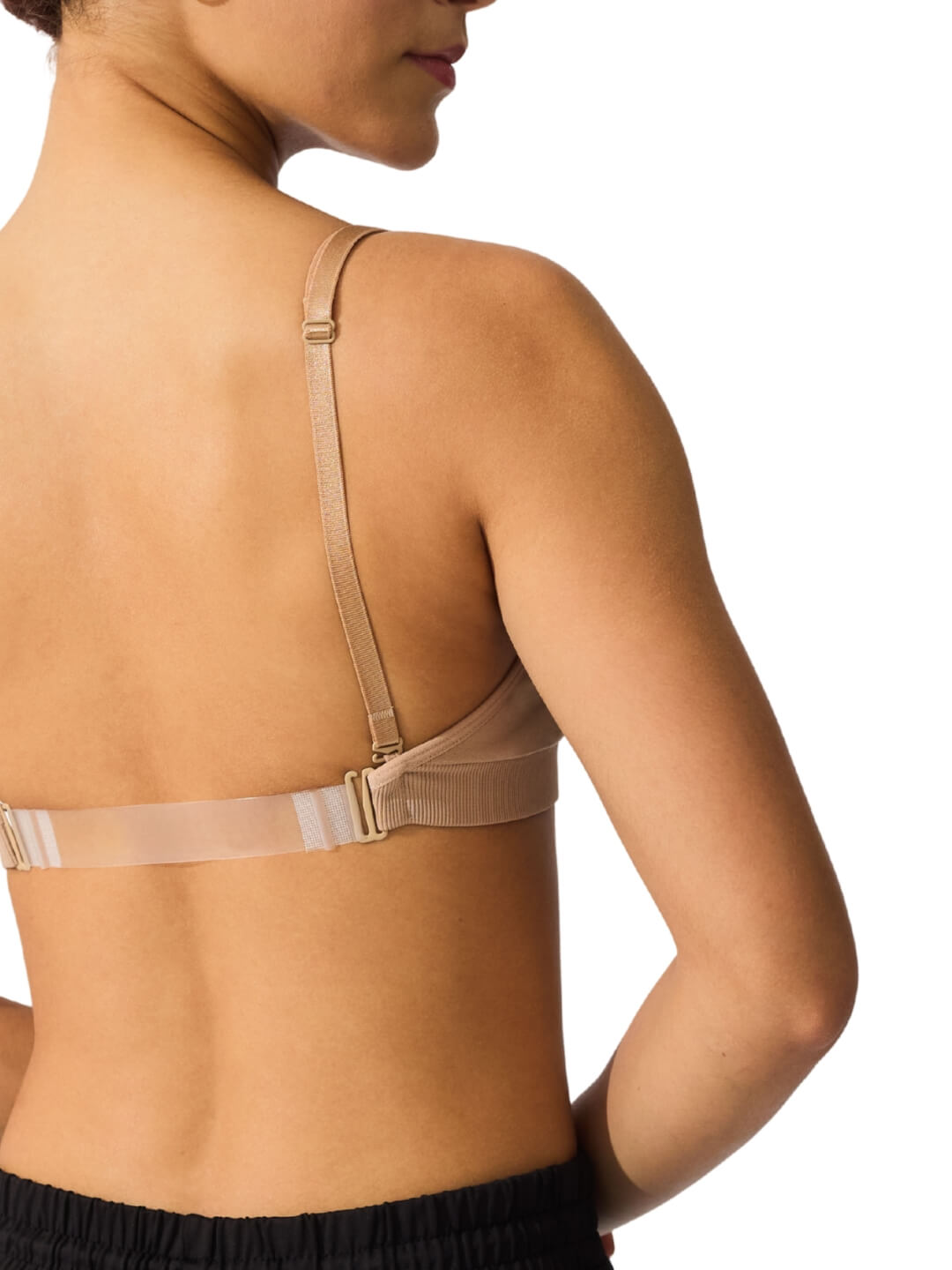 Capezio Capezio Seamless Clear Back Sweetheart Bandeau Bra