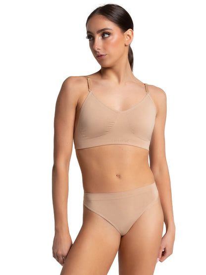 Capezio Capezio Seamless Clear Back Bra