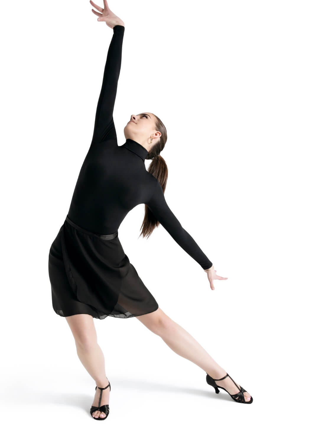 Capezio Elegant Georgette Long Wrap Skirt