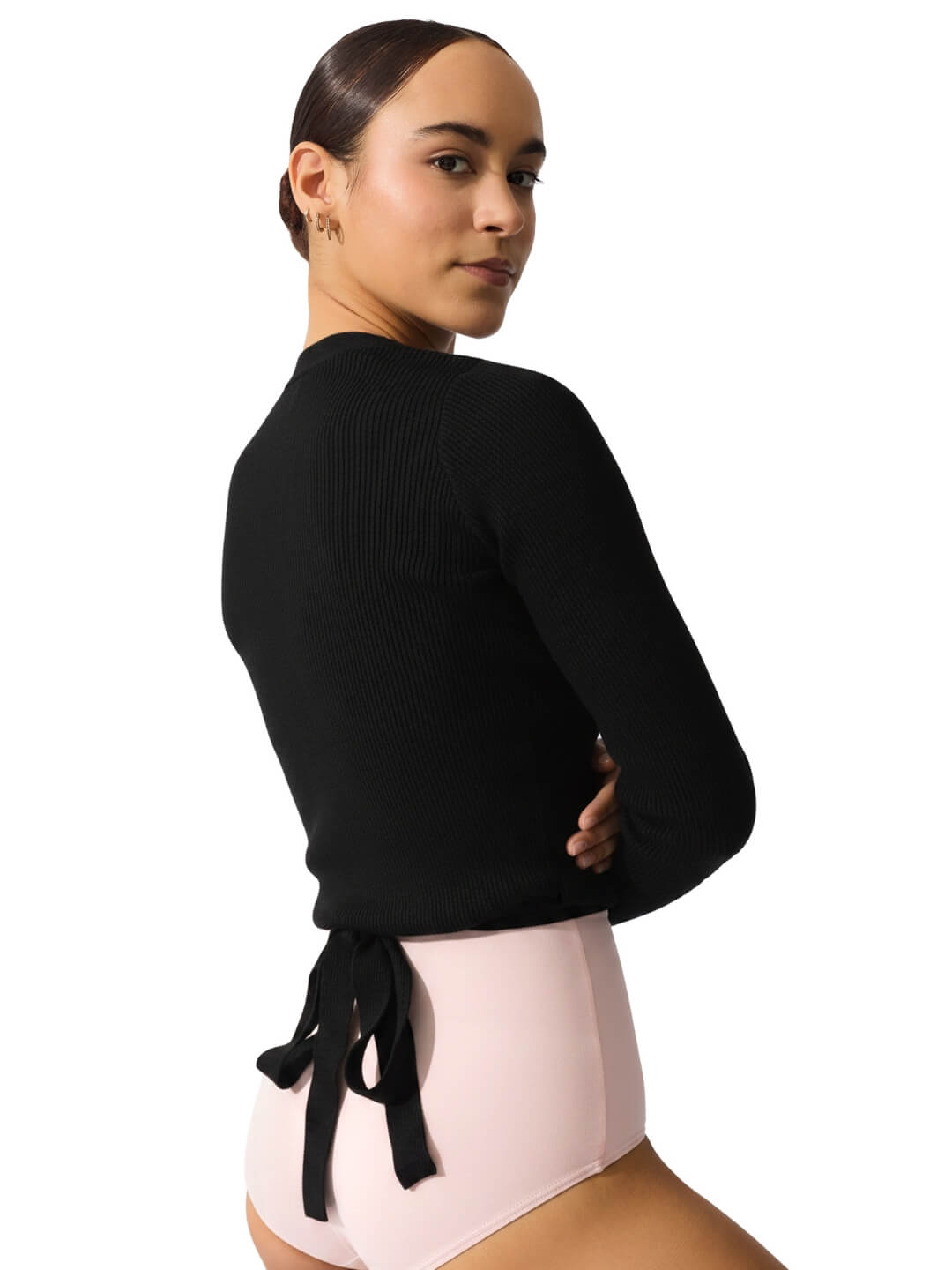 Capezio Knit Wrap Sweater with Improved Fit