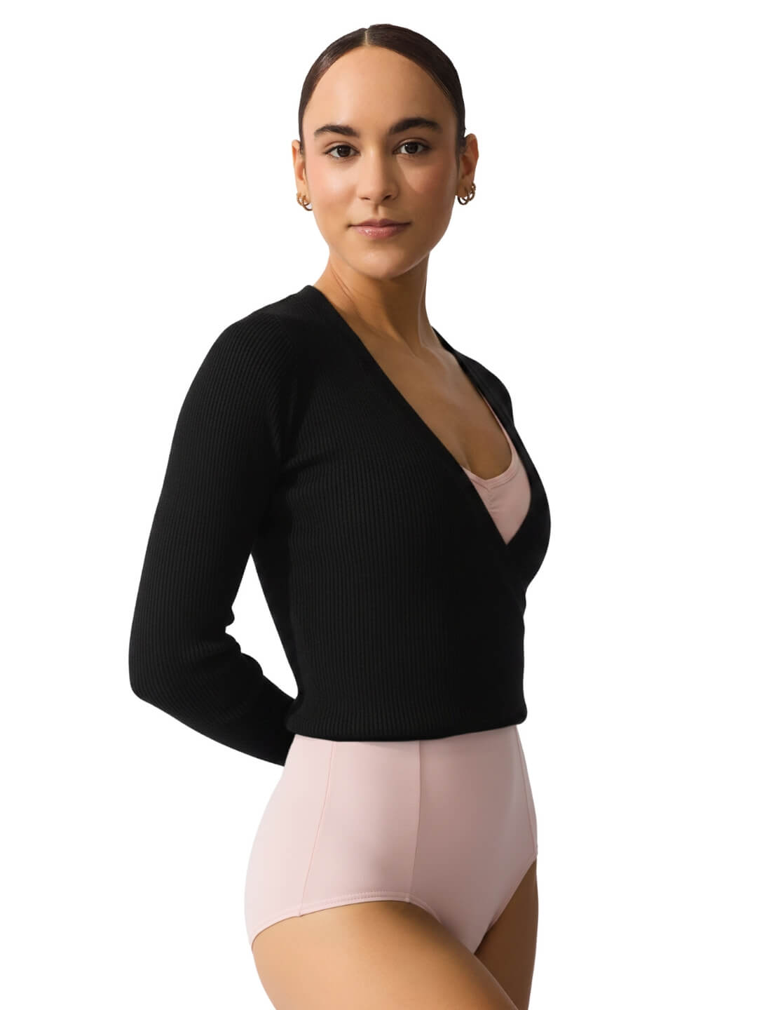 Capezio Knit Wrap Sweater with Improved Fit