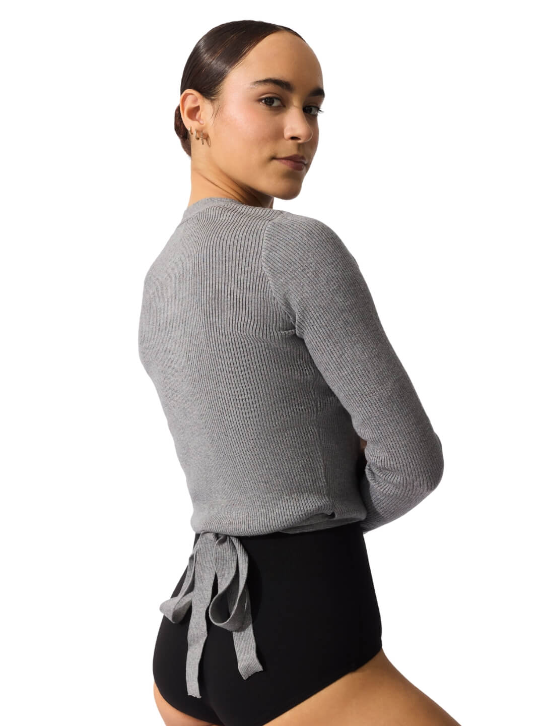 Capezio Knit Wrap Sweater with Improved Fit