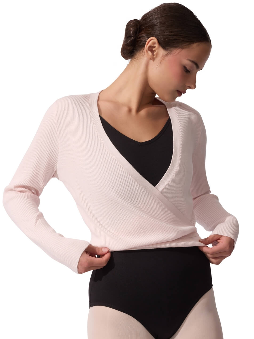 Capezio Knit Wrap Sweater with Improved Fit