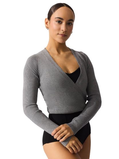 Capezio Knit Wrap Sweater with Improved Fit