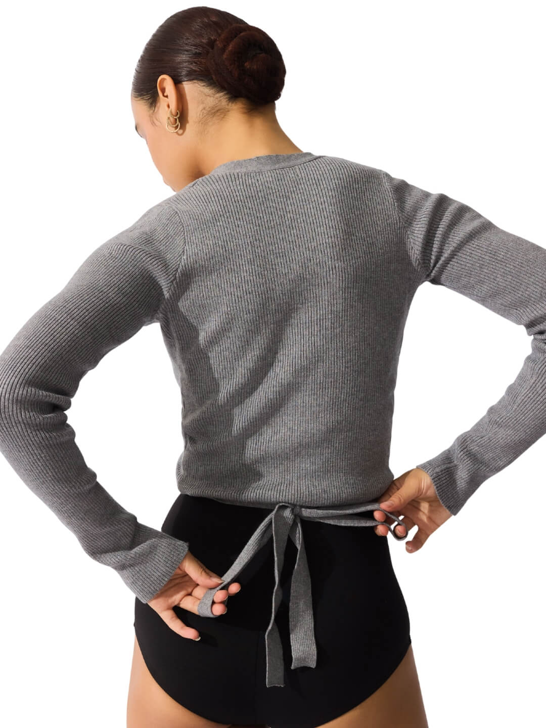 Capezio Knit Wrap Sweater with Improved Fit