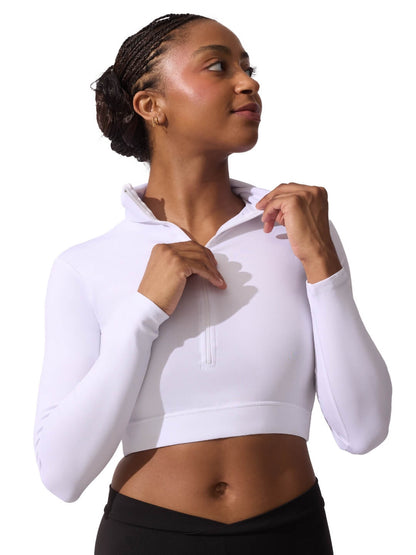 Capezio Turtle Neck Long Sleeve Crop Top
