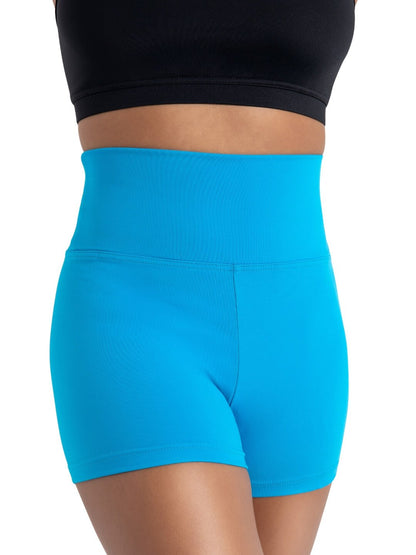 Capezio High Waisted Short Worn High or Folded Down