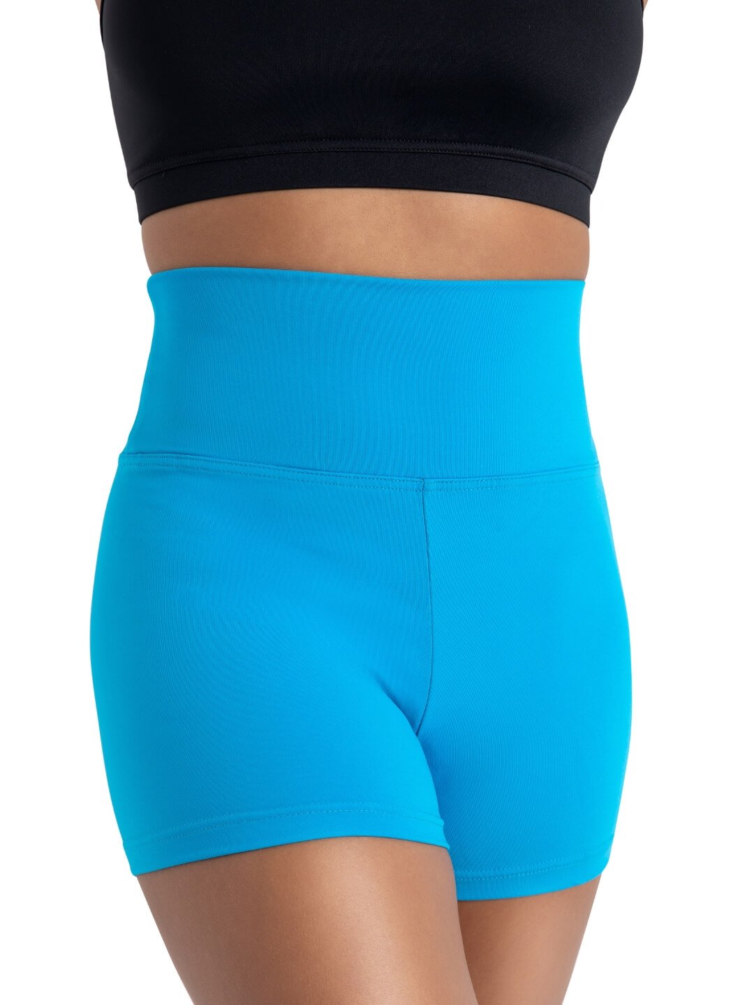 Capezio High Waisted Short Worn High or Folded Down