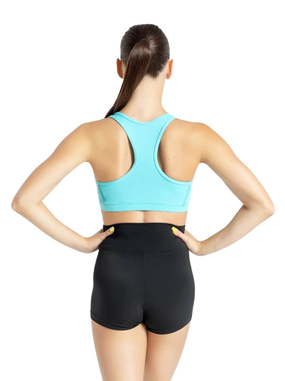 Capezio High Waisted Short Worn High or Folded Down