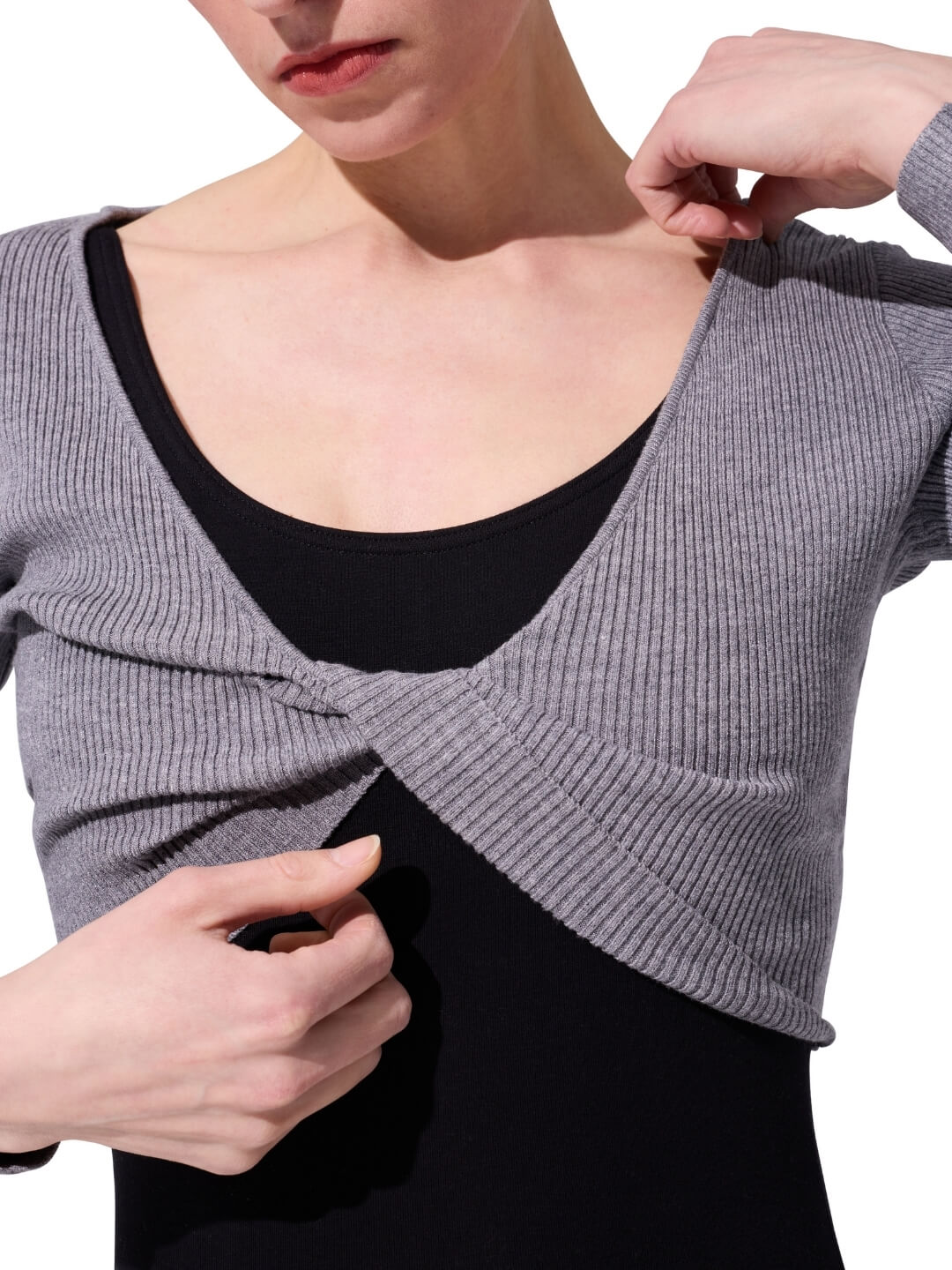 Capezio Capezio Shrug with Faux Knot