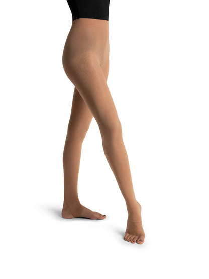 Capezio Self Knit Waist Stirrup Tight Wicks Moisture