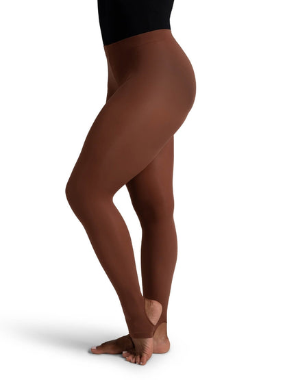Capezio Self Knit Waist Stirrup Tight Wicks Moisture