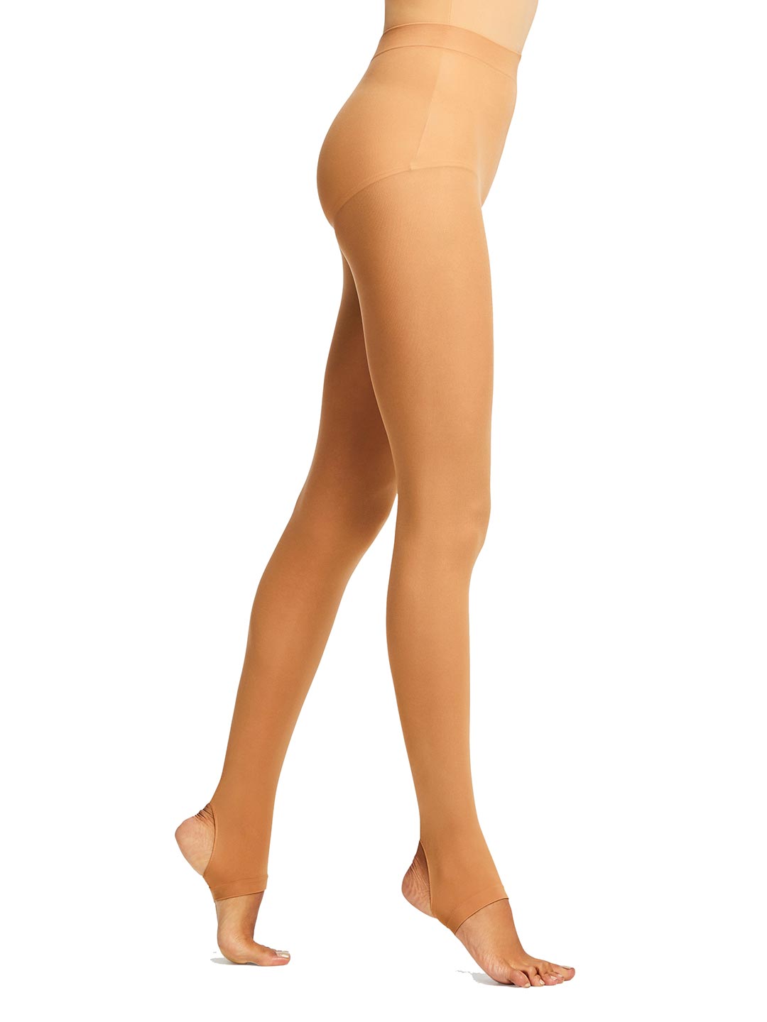 Capezio Self Knit Waist Stirrup Tight Wicks Moisture