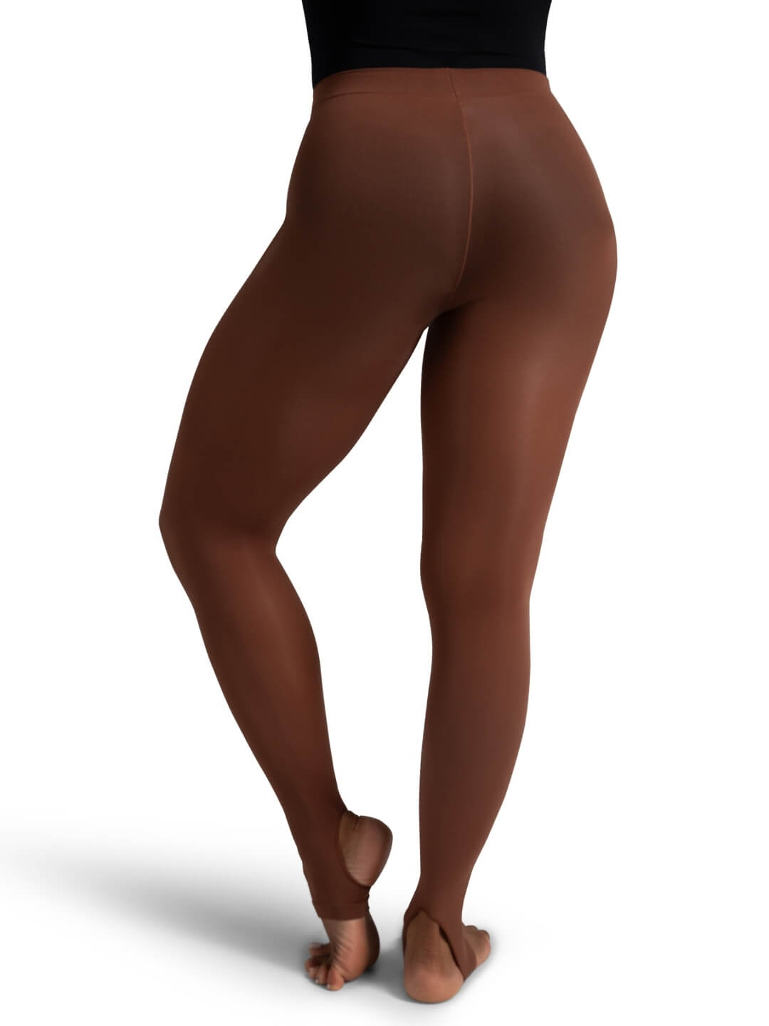 Capezio Self Knit Waist Stirrup Tight Wicks Moisture