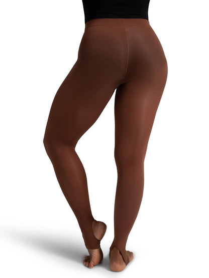 Capezio Self Knit Waist Stirrup Tight Wicks Moisture