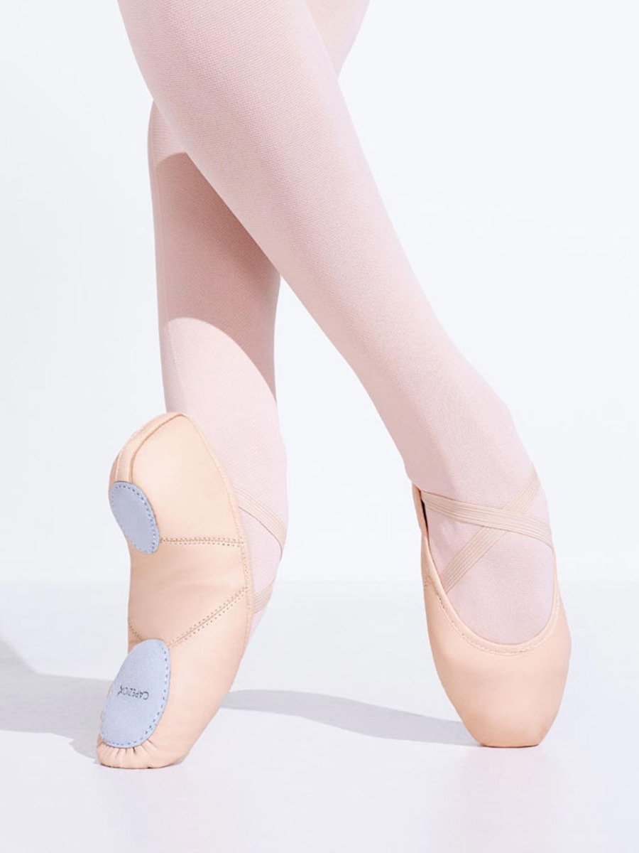 Capezio Children's Leather Juliet Ballet Shoe with Unique Arch