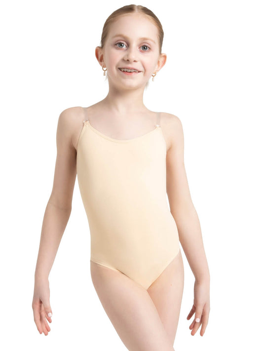 Capezio Children's Camisole Leotard with Clear Transition Straps