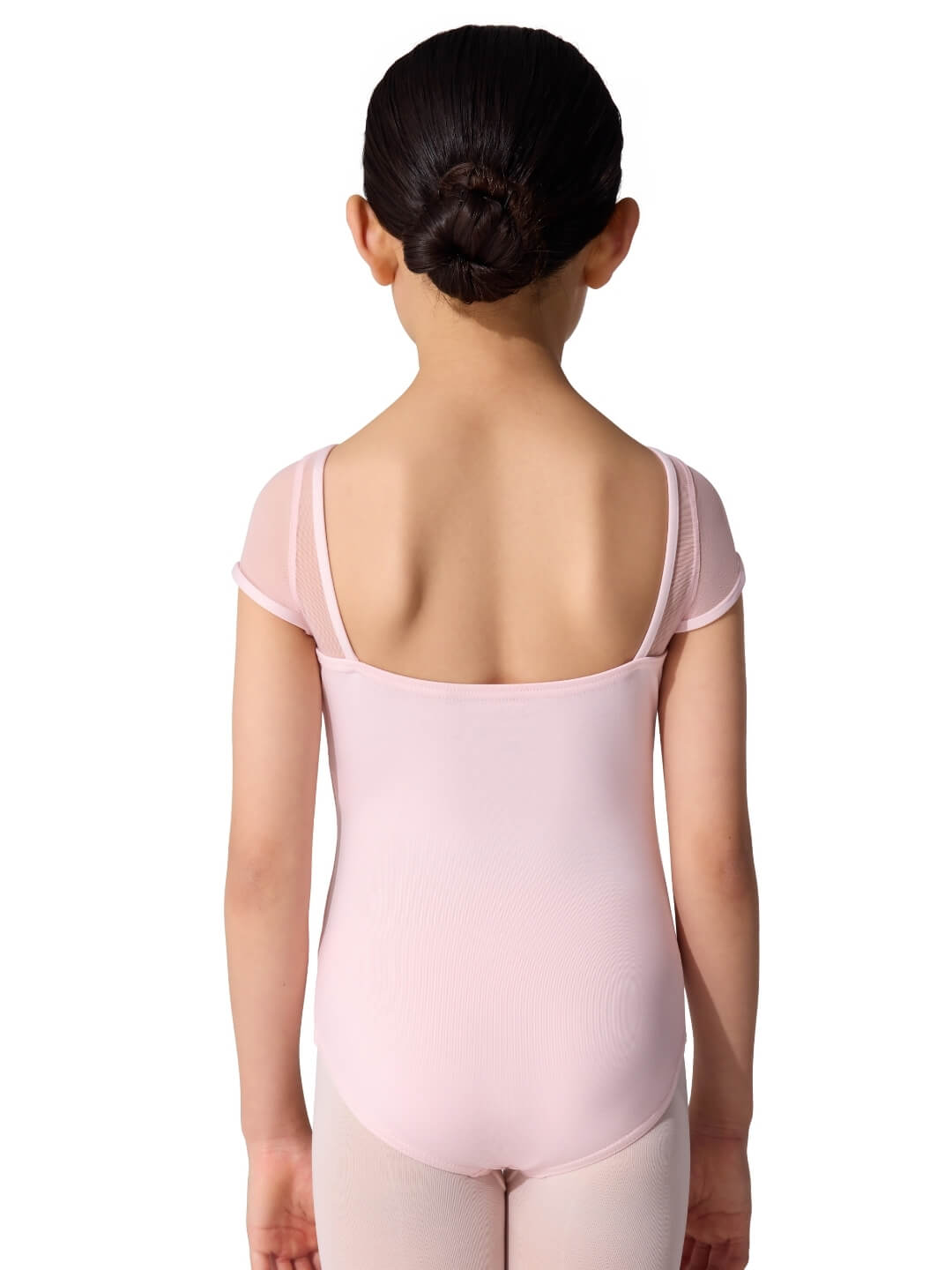 Capezio Capezio Studio Collection Mesh Yoke Short Sleeve Leotard - Girls