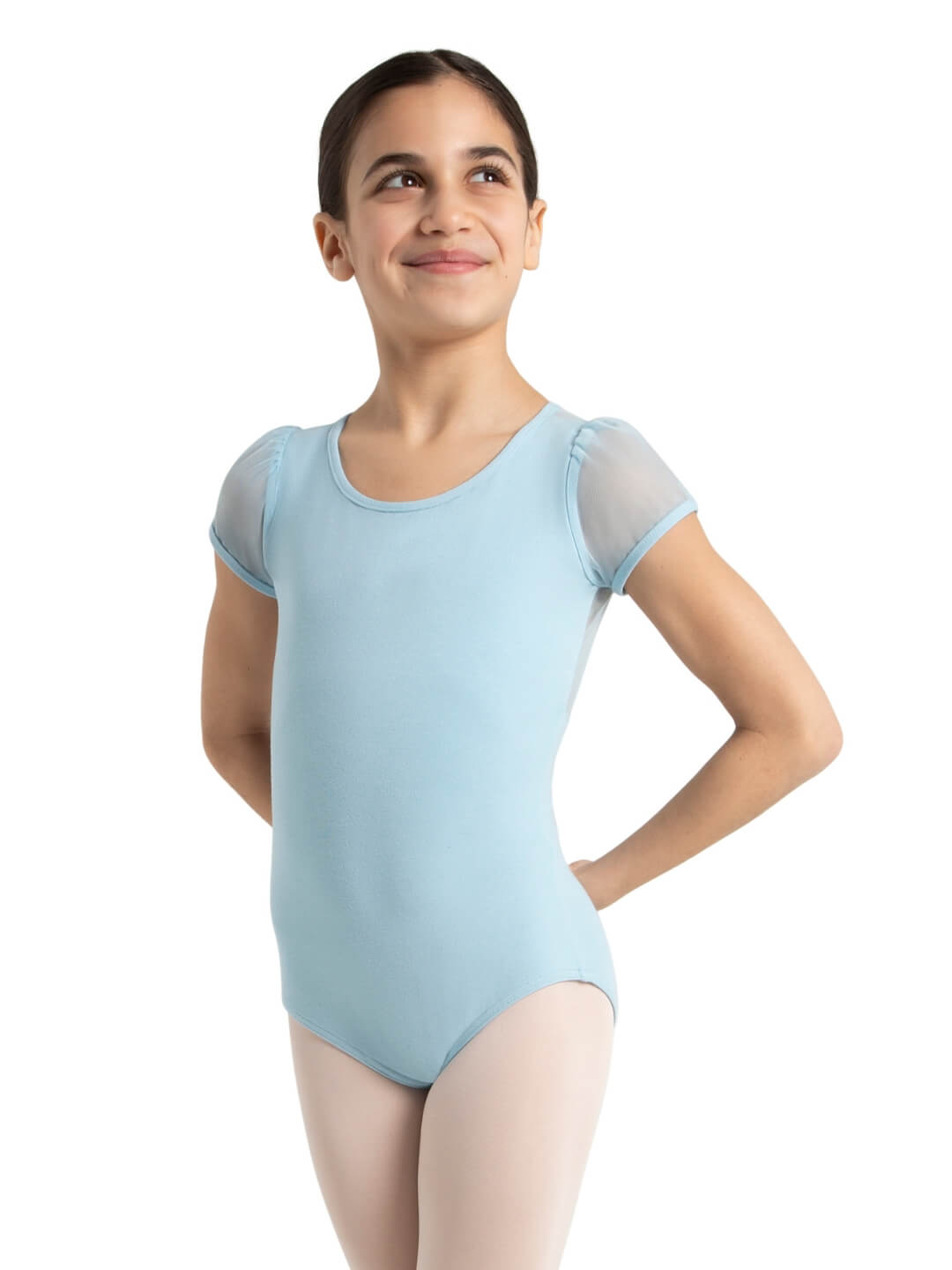 Capezio Children's Puff Sleeve Keyhole Back Leotard