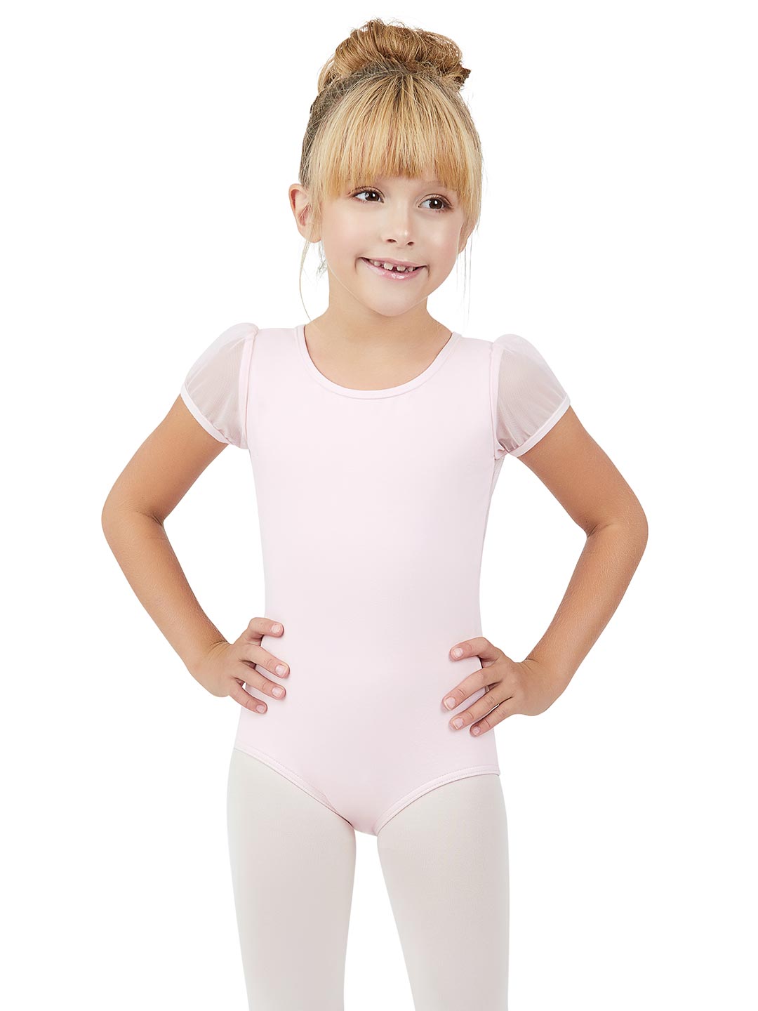 Capezio Children's Puff Sleeve Keyhole Back Leotard