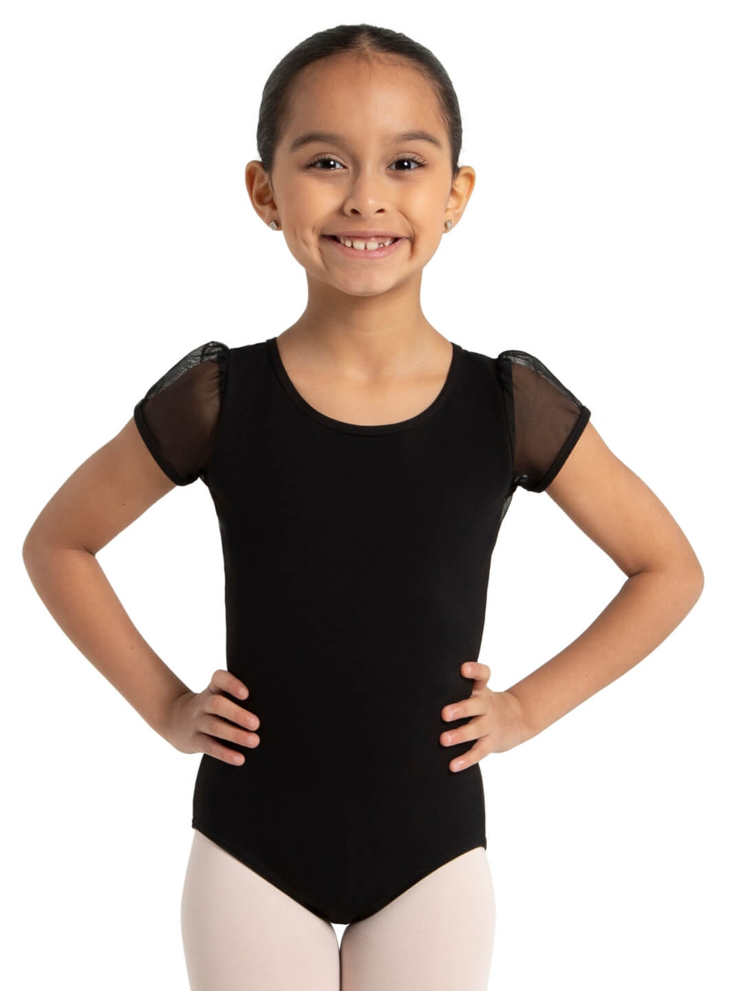 Capezio Children's Puff Sleeve Keyhole Back Leotard