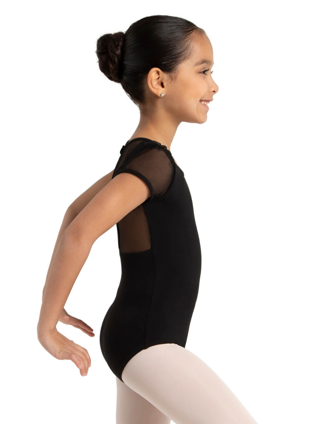 Capezio Children's Puff Sleeve Keyhole Back Leotard