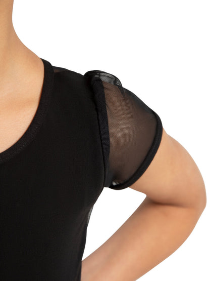 Capezio Children's Puff Sleeve Keyhole Back Leotard