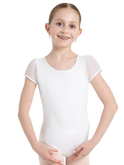 Capezio Children's Puff Sleeve Keyhole Back Leotard