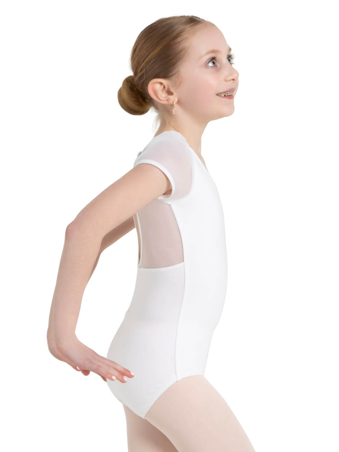 Capezio Children's Puff Sleeve Keyhole Back Leotard