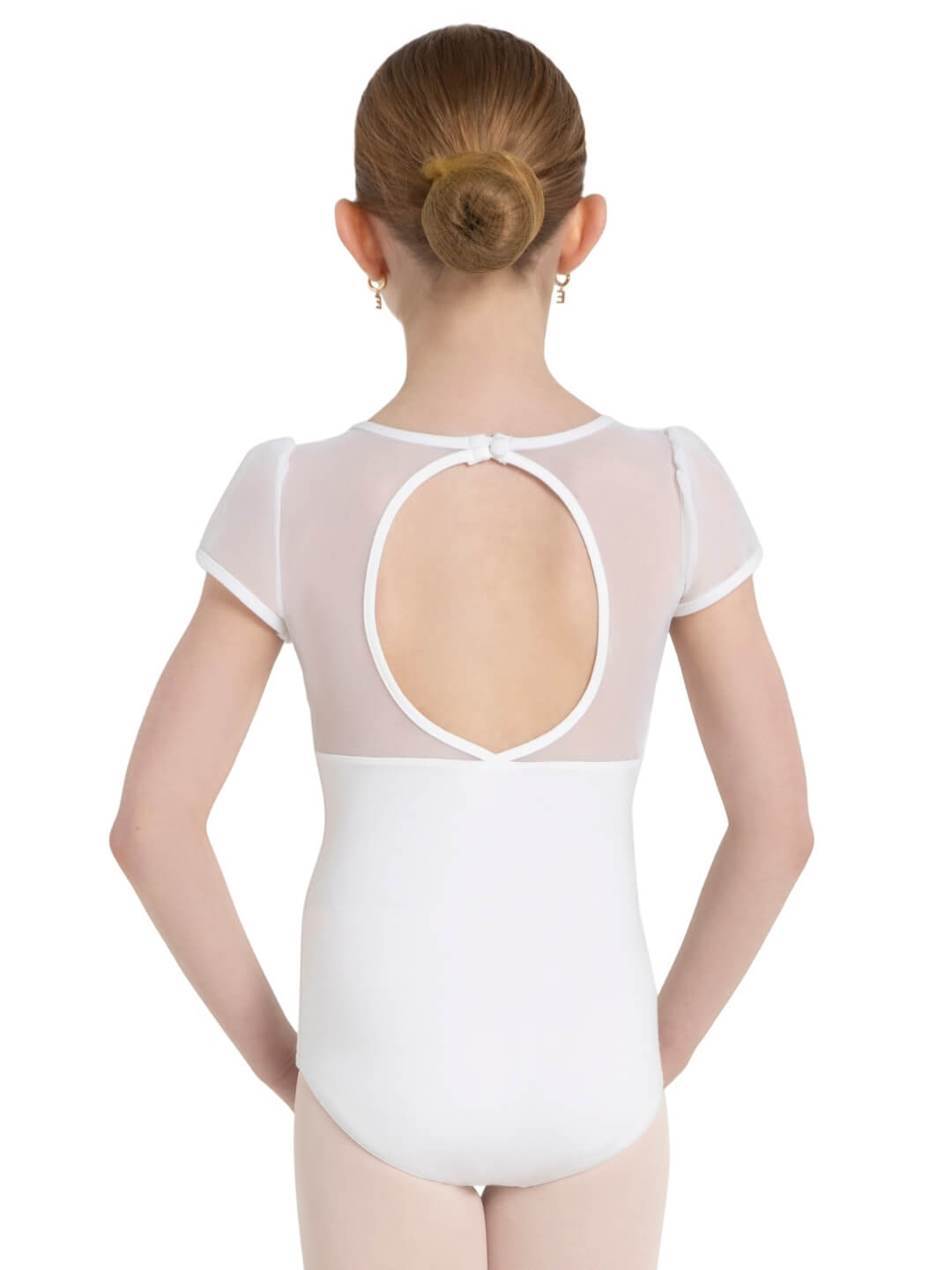 Capezio Children's Puff Sleeve Keyhole Back Leotard