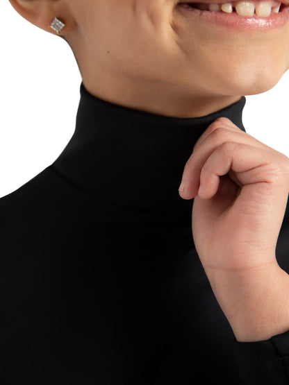 Capezio Children's Turtle Neck Long Sleeve Crop Top