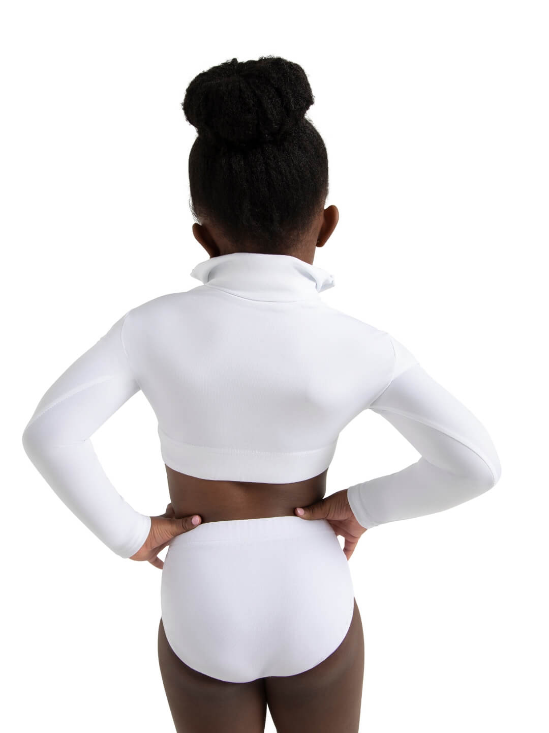 Capezio Children's Turtle Neck Long Sleeve Crop Top