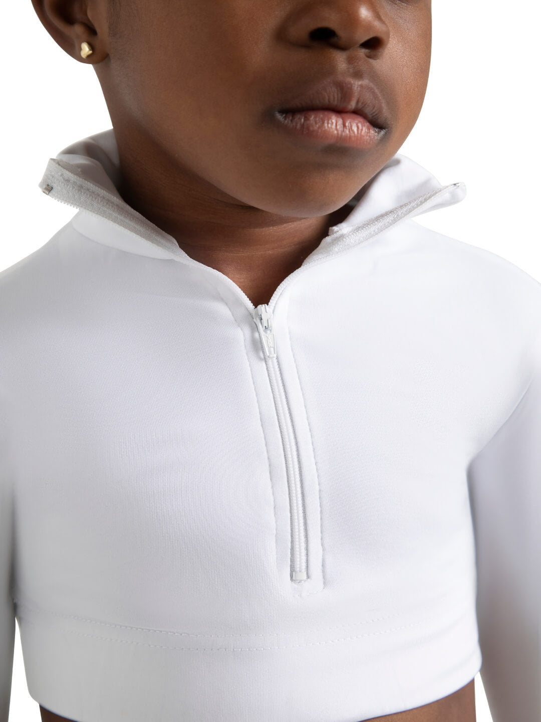 Capezio Children's Turtle Neck Long Sleeve Crop Top