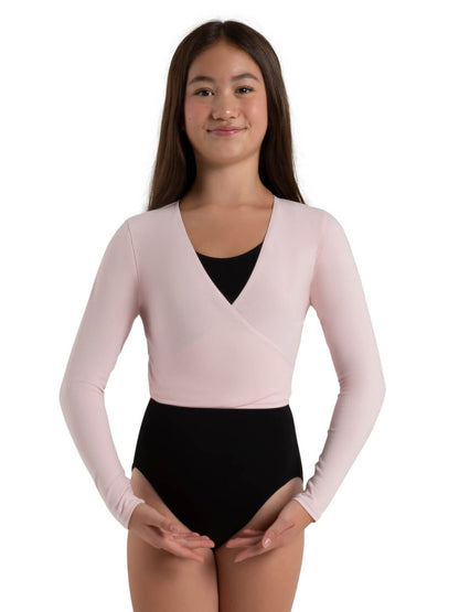 Capezio Children's Long Sleeve Self-Tie Wrap Top