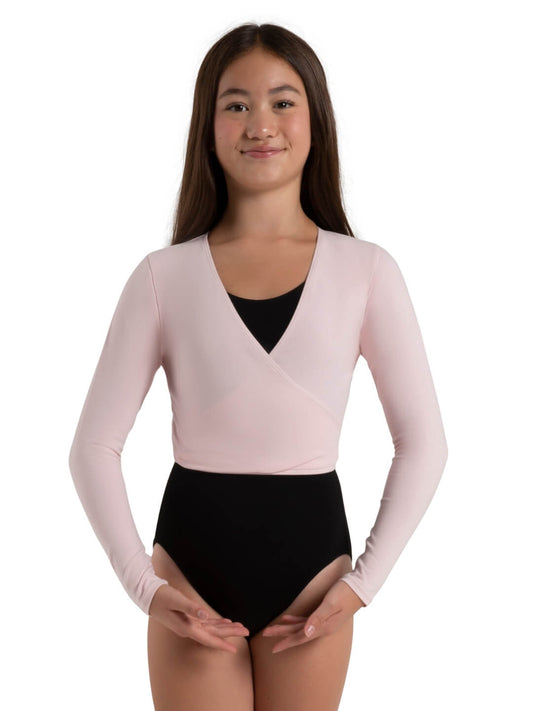Capezio Children's Long Sleeve Self-Tie Wrap Top