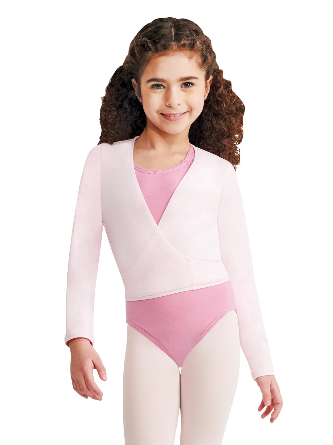 Capezio Children's Long Sleeve Self-Tie Wrap Top