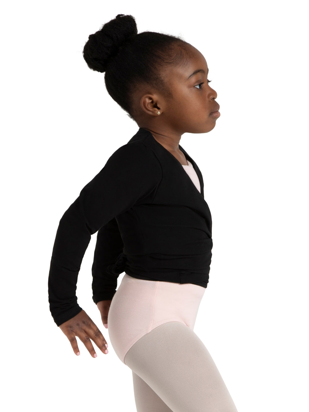 Capezio Children's Long Sleeve Self-Tie Wrap Top