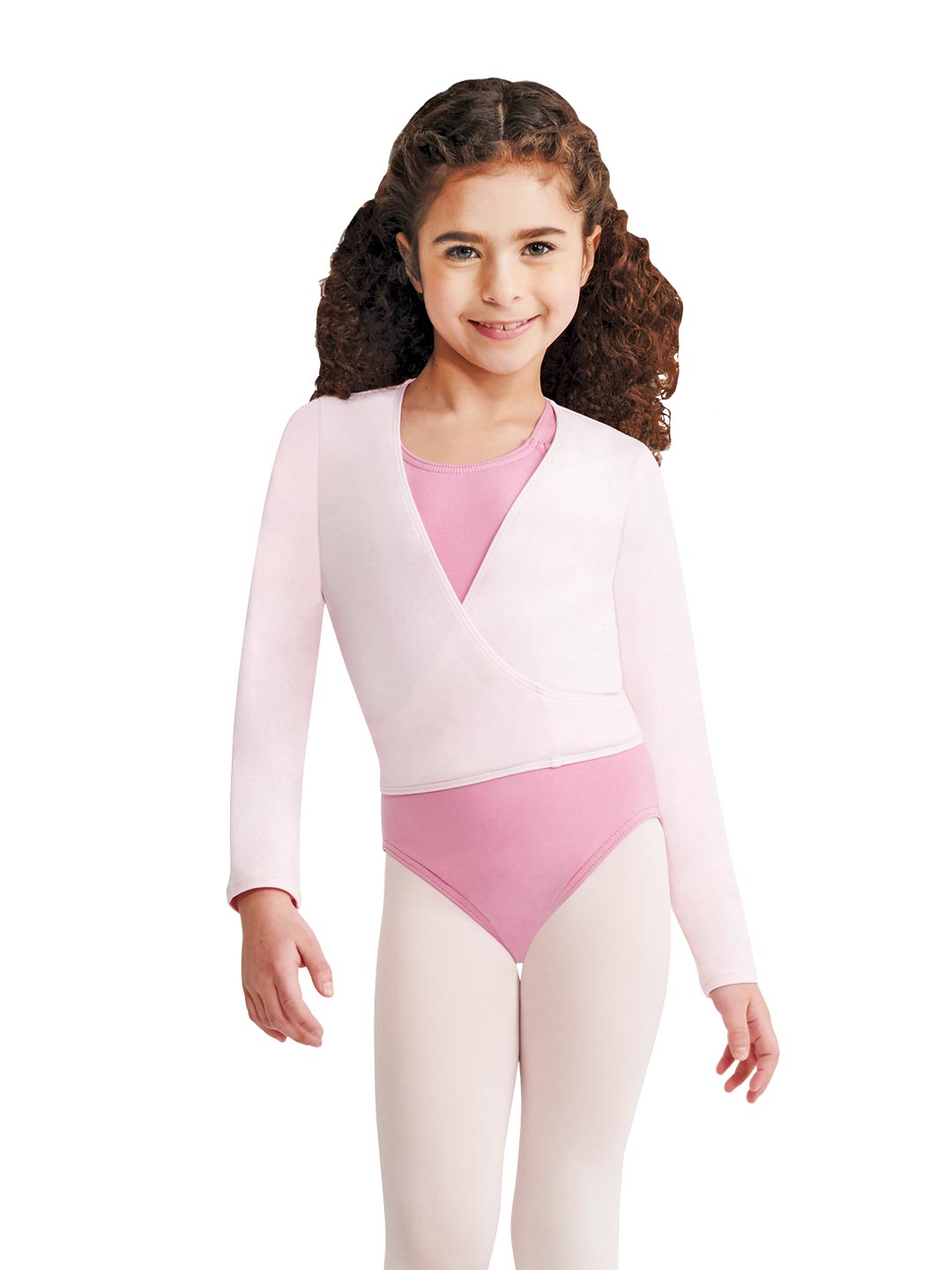 Capezio Children's Long Sleeve Self-Tie Wrap Top