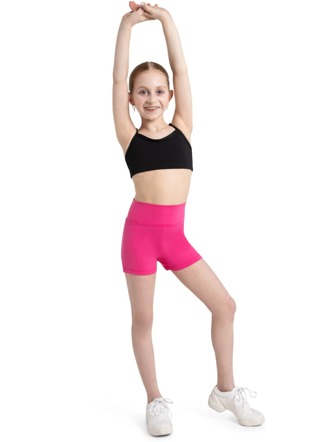 Capezio Children's High Waisted Short Worn High or Folded Down
